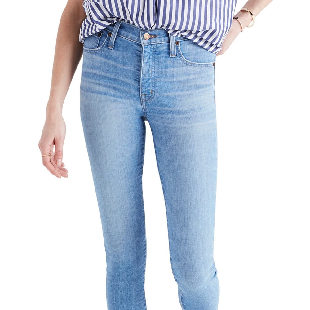 Madewell 9” high rise skinny jeans